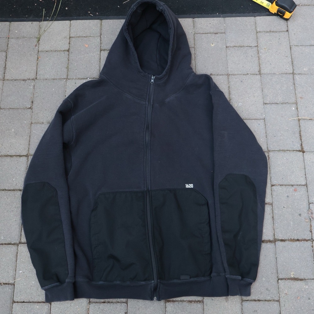 1620 Cordura Heavyweight Full Zip Hoodie Mens XL Black Utility CORDURA Work